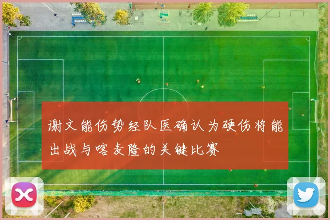 谢文能伤势经队医确认为硬伤将能出战与喀麦隆的关键比赛